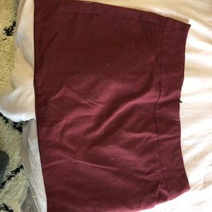 Red mini skirt (tiny black checkers)